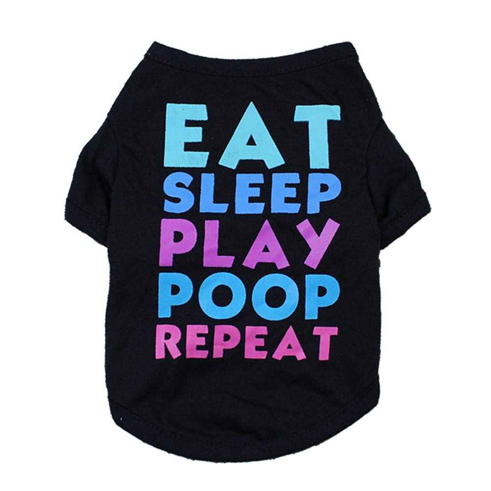 Pepisky Dog Shirt Dog T-Shirts Dog Spring Summer Clothes Printed Pet Clothing Pet Summer Clothes for Puppy Dogs