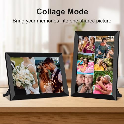 Image of 2GB FRAMEO 10.1 Inch Smart WiFi Digital Photo Frame 1280x800 IPS LCD Touch Screen, Auto-Rotate Portrait and Landscape, Built in 32GB Memory, Share Moments Instantly via Frameo App from Anywhere