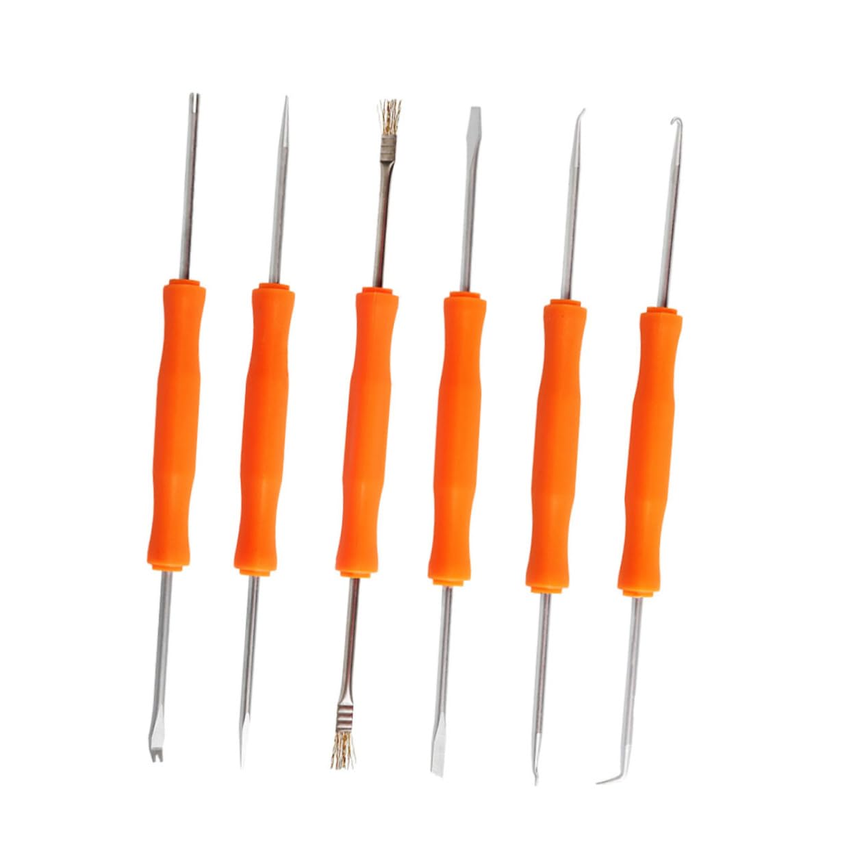 Angoily 6-in-1 Löthilfswerkzeugset für Leiterplatten mit Entlöthilfe Pcb Reinigungsset aus Metall Zubehör für Löten und Reparatur von Elektronik