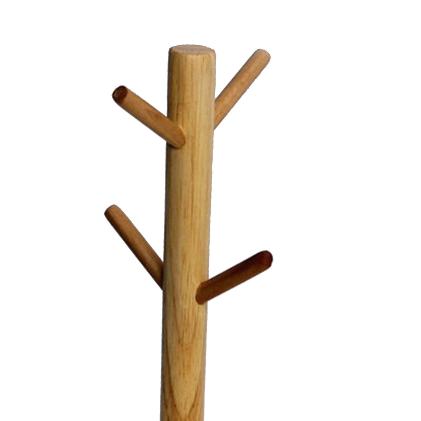 4 Haken Holz Tassenständer Halter Baum Kaffeetasse Aufbewahrungsständer, Dunkelbraun, 28x16x27cm Regal (Farbe: Hellbraun, Größe: 28x16x27cm)