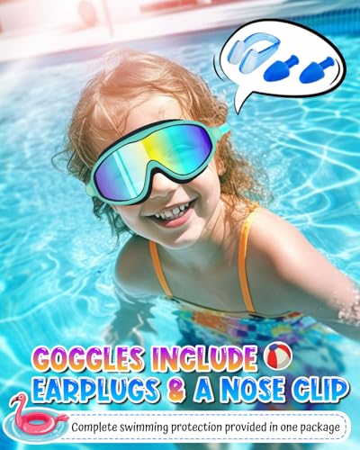 Image of Swim Goggles 2 Pack, Wide View Anti Fog&UV Swimming Goggles for Audlt, No Leak Pool Beach Essentials for Men Women