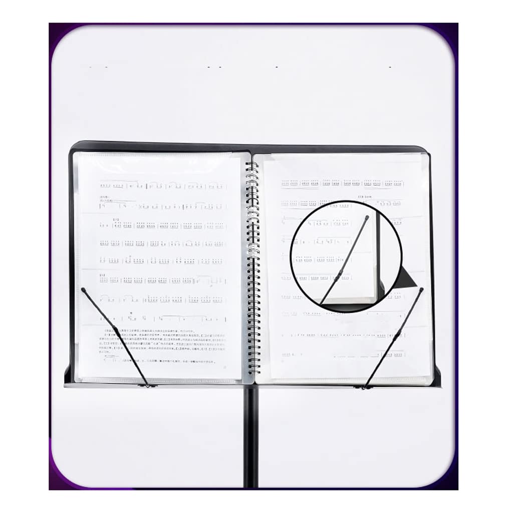 OSCCAR Pupitre Support de partition réglable Portable Pliable à Double Usage Support de Livre de Bureau Support de Tablette pour Les Joueurs de Violon ukulélé Guitare Pupitre de partitions