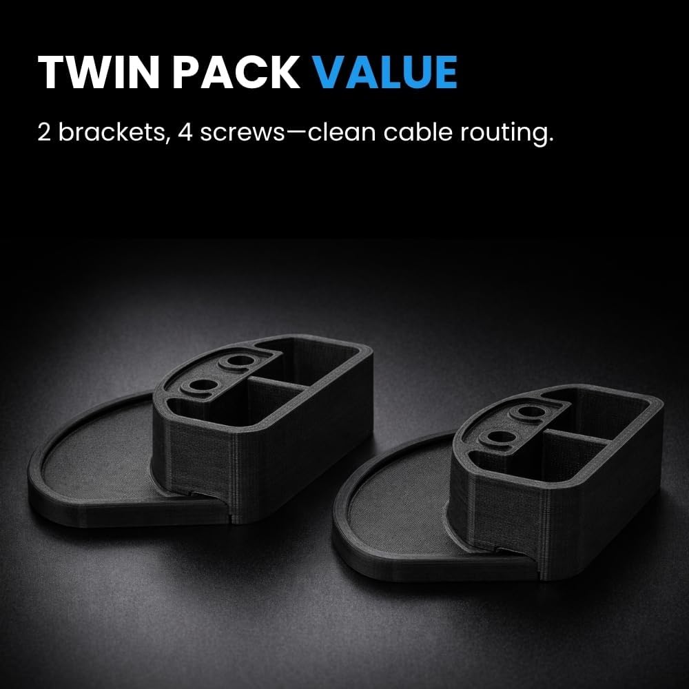 SplashNColor Power Cord Brackets Compatible with DeWalt DW735 DW735X Planer – Secure Cable Management Mount | Tool-Free Installation | Heavy Duty Dust Port Attachment | 2 Pack