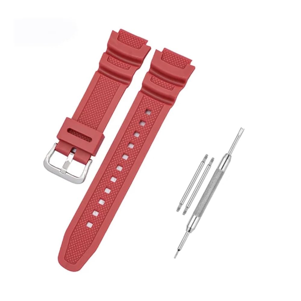 LineOn 18mm Resin Watch Strap (RED) Compatible With CASIO AE-1400wh W-218H-1AV AE-1000w AQ-S810W SGW-400H SGW-300H with Tool and Pins (B0D7D9SKLB) Amazon Price History, Amazon Price Tracker
