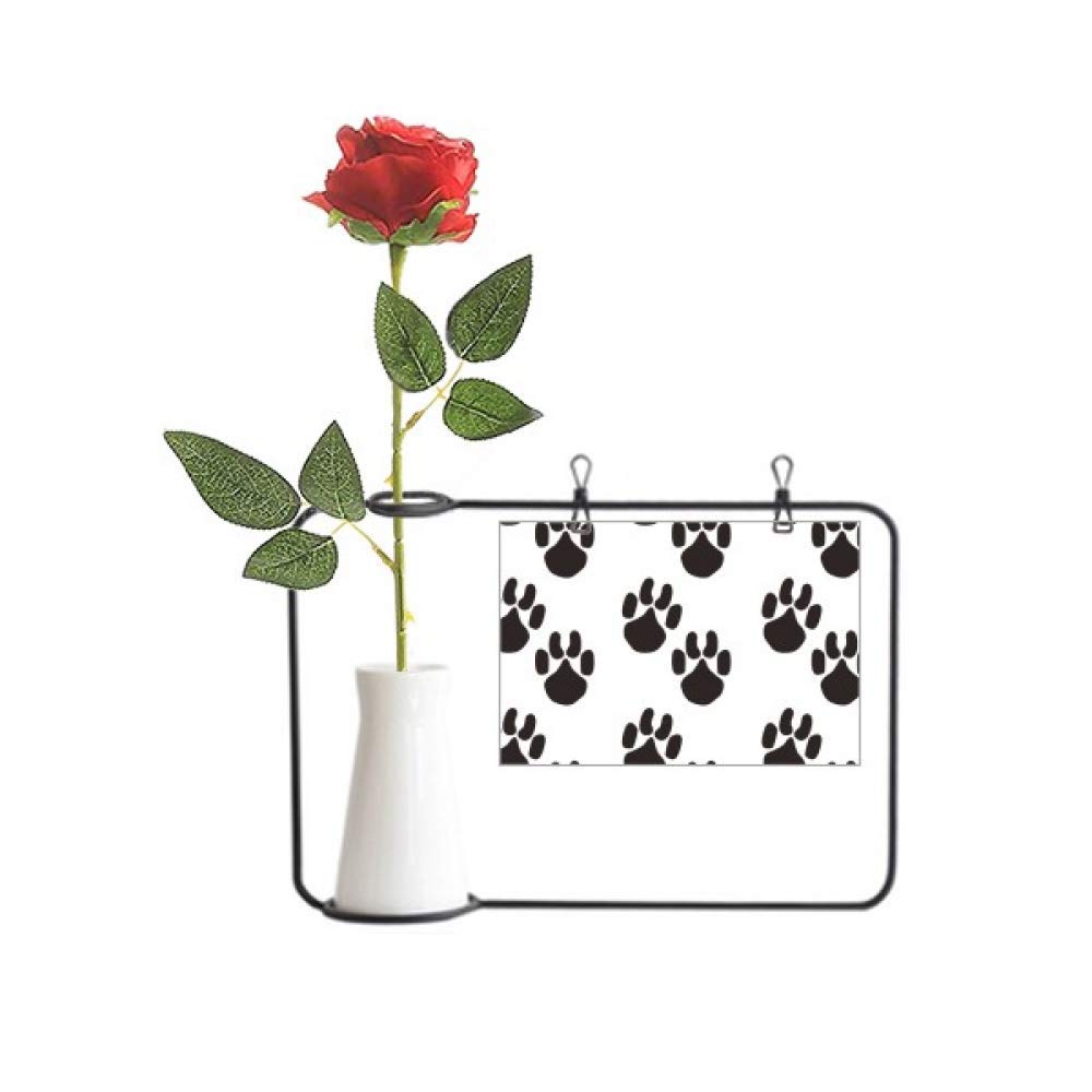 Fleurs artificielles durables en forme de patte d'animal pour bouteille