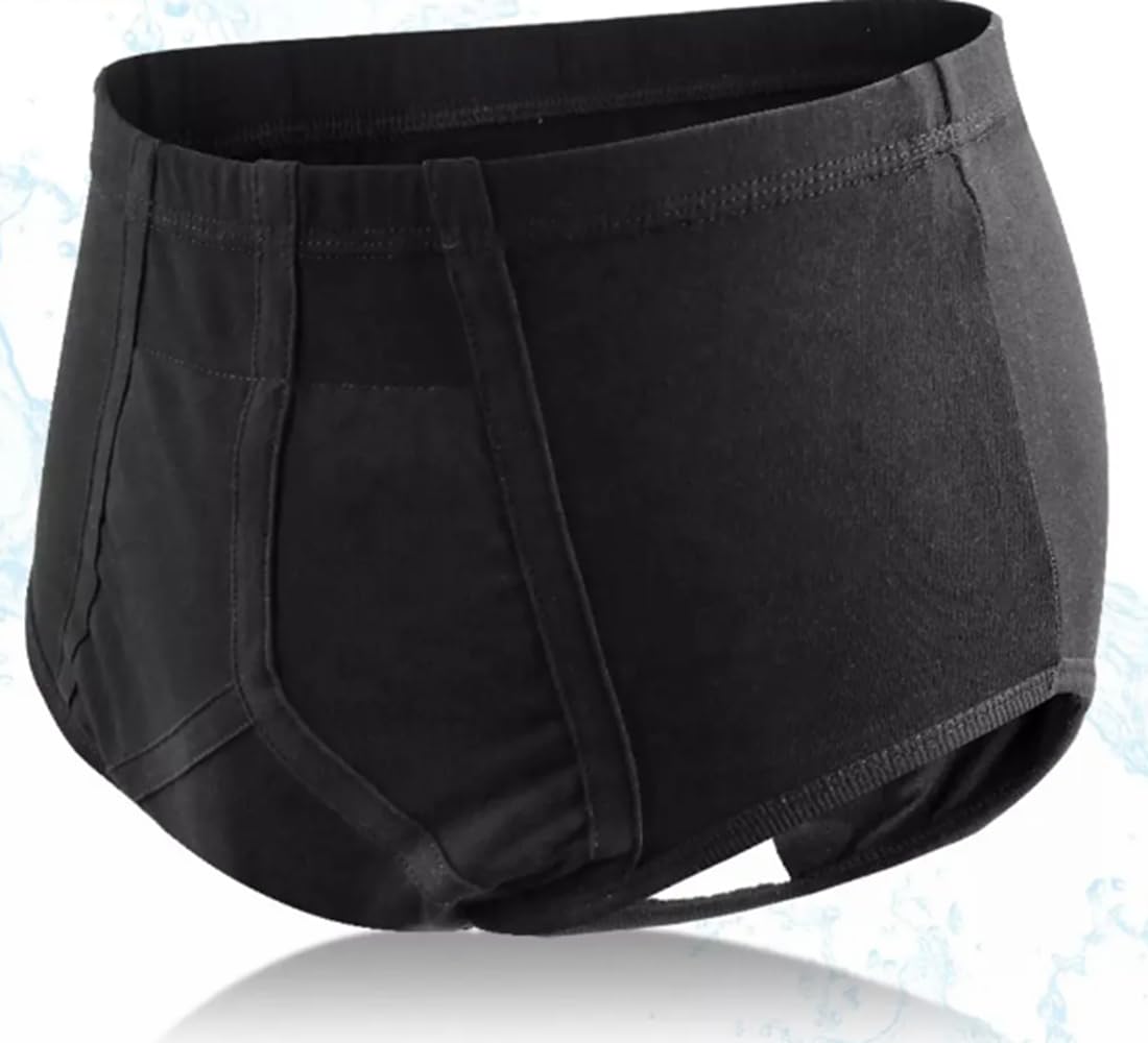 Salma's Tinytots Reusable Adult Underwear For Men Comfy Cotton Washable Mens briefs Reusable urinary Underwear For Men washable adult diaper Innerwear Absorbs 300 ml Urine Size XXL (110cm to 120cm)-image-49