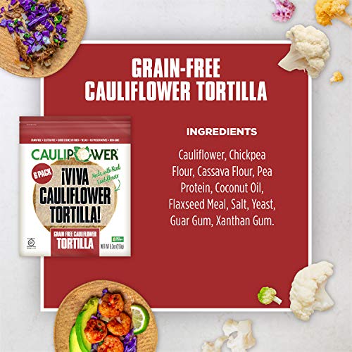 CAULIPOWER Grain-free Cauliflower Tortillas | Certified Gluten-Free | Non-Gmo | Frozen | 24 Pack - Thumbnail 7