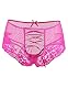 comeondear Übergröße Pantys Damen Höschen Spitze Transparent Erotische Unterwäsche Große Größen Sexy String Tanga Unterhosen Slip Atmungsaktiv Reizwäsche für Mollige Frauen Hipster Rosa,3XL