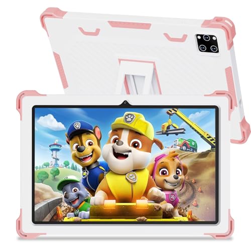 Image of 10 Inch Android 15 Kids Tablet, 10GB RAM 64GB ROM, 6000mAh Battery, Parental Control, Iwawa Educational Learning Apps, Tablet for Kids 3-7(Pink)