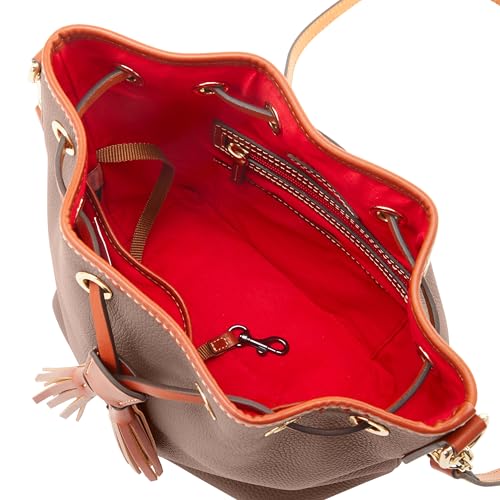 Dooney & Bourke Crossbody Bucket Bags for Women, Pebble Grain Leather Aimee Crossbody Drawstring Purse3