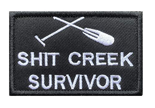 Antrix Shit Creek Survivor Tactical Military Emblem Badge Patch - 3.15"X2" #TOP28