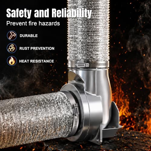 Image of Magnetic Dryer Vent Connector Kit Dryer Vent Hose Coupling Quick Connector
