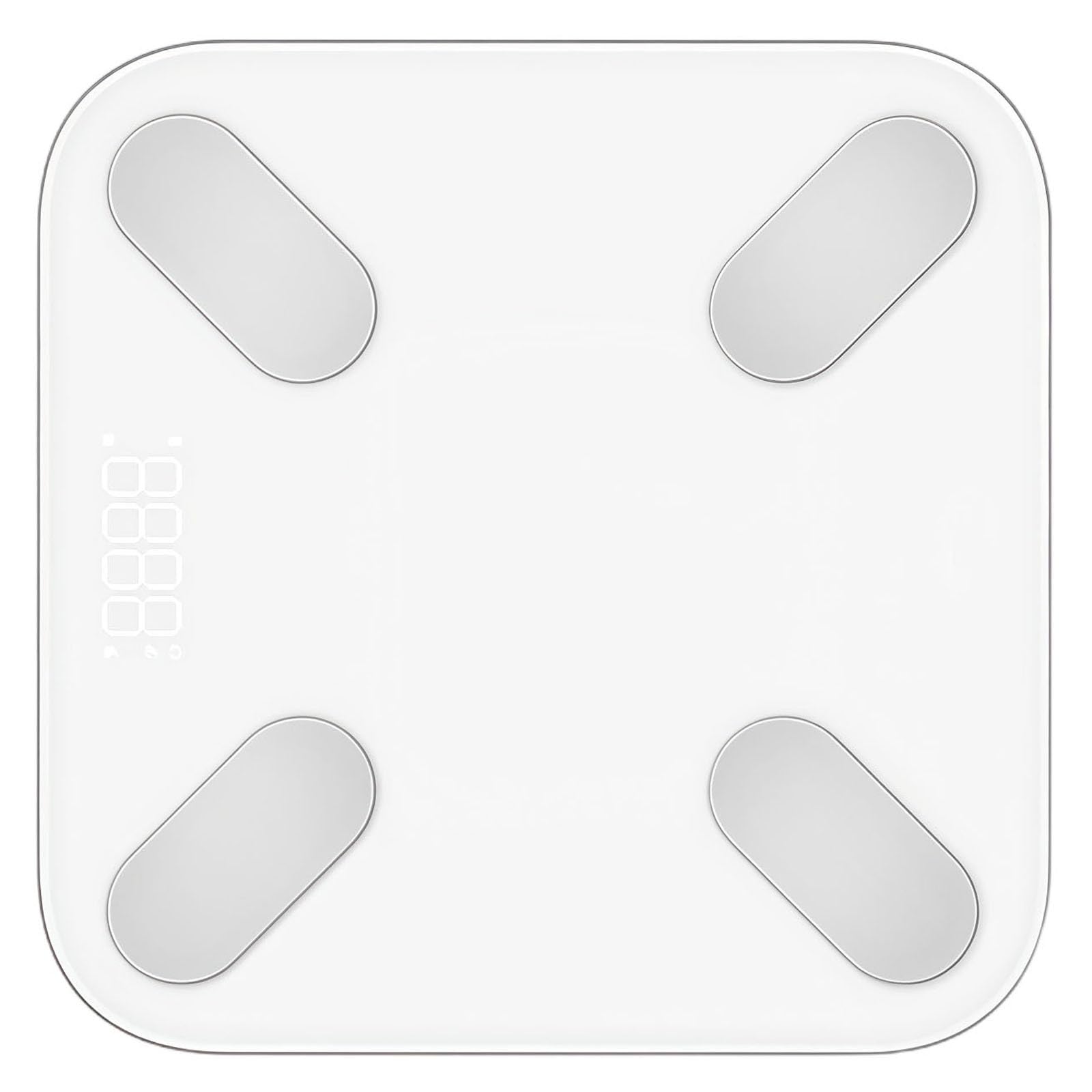 Smart - Báscula digital de peso para baño, recargable, precisa, cristal templado, 28 cm, pantalla LCD