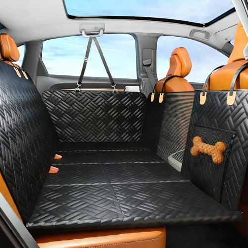 Housse de siège de voiture pour chien imperméable avec dos antidérapant 129,5 x 152,4 cm