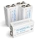 9V Akku POWEROWL – 9V Blockbatterie 600mAh wiederaufladbar