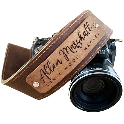 Generic Custom Crazy Horse Leather Camera Strap cover