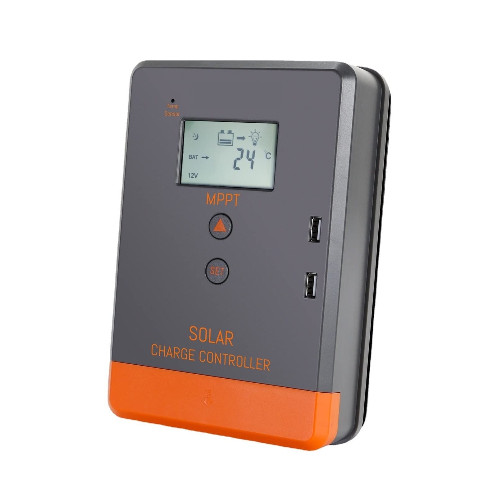 Solar Controller, 12V24V 20A30A40A MPPT Solar Panel photovoltaic Charge and Discharge Controller(30A)