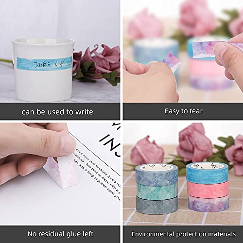 Molshine Set Of 6 (7.6Yd/Roll) Natural Color Washi Masking Tape,Crafts Tape,Adhesive Tapes thumb #3