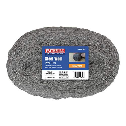 Faithfull Steel Wire Wool 200g Grit: MEDIUM
