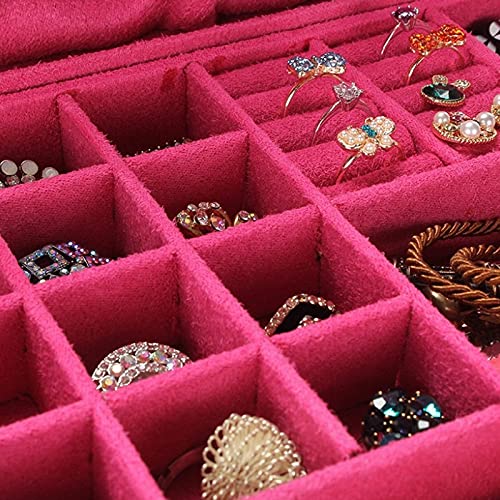 Boîte de présentation avec compartiments en velours pour bagues et bracelets - 4