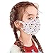 Produktbild Lialbert 1/5 Stück Kinder Mundschutz Multifunktionstuch 3D Weihnachten Druck Maske Animal Print Atmungsaktive Baumwolle Stoffmaske Waschbar Mund-Nasenschutz Tiermotiv Bandana Halstuch Jungen Mädchen