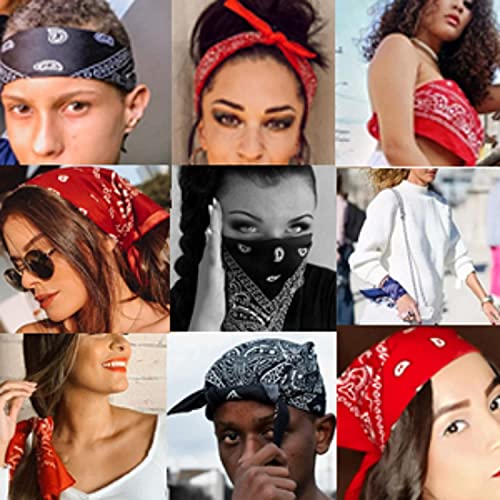 Image of SPIN CART Soft Breathable Cotton Paisley Bandana Handkerchief For Hair Head Bike For Men & Women