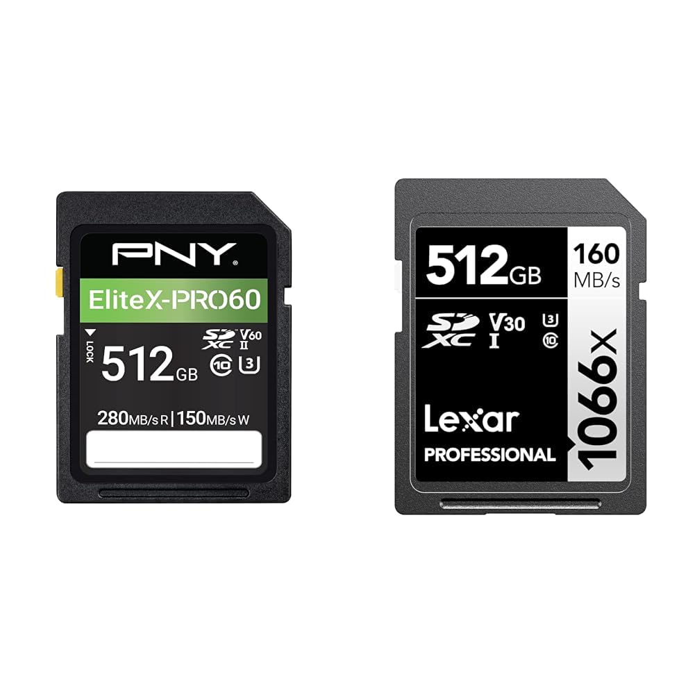 128gb V90 Sd Card PNY 512GB EliteX-PRO60 UHS-II SDXC Memory Card