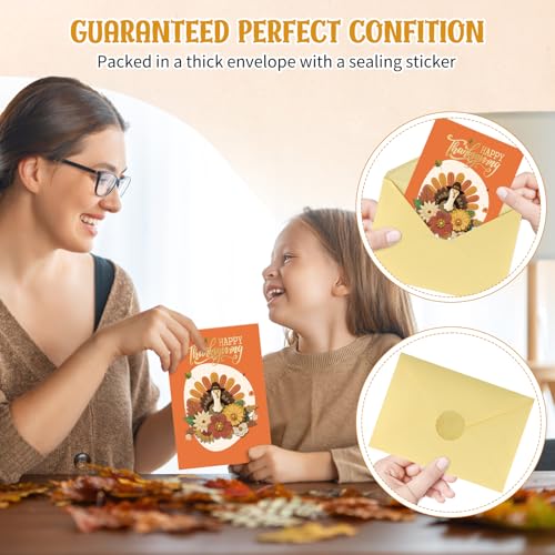 Image of FLYAB Happy Thanksgiving Card - 3D Gold Foil Turkey Gift for Family Friend