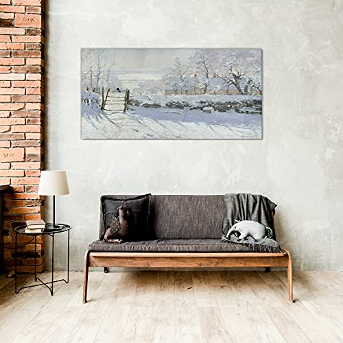 Décoration tableau en verre contre murs ternes - Impression 100x50cm