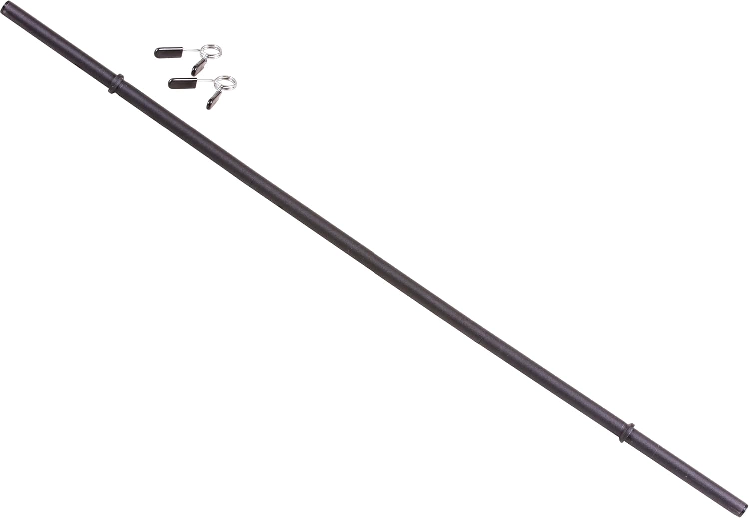 US Weight Barbell Set for home gym workout - Made in USA, Essential Home Gym Equipment for Strength Training Bar and Clips Only