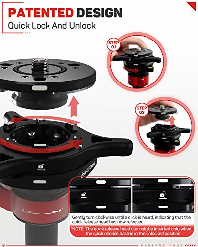 Ifootage Seastar Q1S, Quick Release Plate, Upgrade Camera Quick Connect Tripod Mount Compatible With Canon, Nikon, Sony Dslr Camcorder Video Photography, Ball Head,Tripod, Monopod, Slider Etc #TOP1