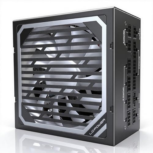 LC-POWER 750W Power Supply Unit Gold, ATX 3.1 Modular PSU - 80+ Gold Certified, Ultra Silent 135mm Fan, PCIe 5.1 Ready for Gaming PCs (UK Stock)