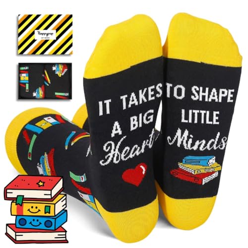 HAPPYPOP Teacher Appreciation Gifts - Teacher Birthday Gifts Back to School Appreciation Week Socks for Women Men