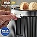 Russell Hobbs 2 Slice Toaster, Brontë Stone, Stylish Matte Design with Chrome Accents, Extra Wide Slots, 6 Browning Levels, Lift & Look Function, Removable Crumb Tray, 1960W (Black)