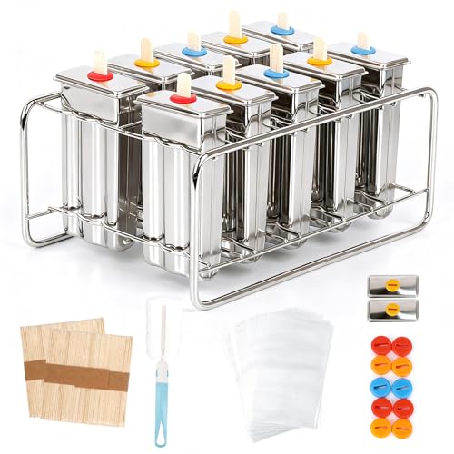 Stainless Steel Popsicle Molds Set with Accessories