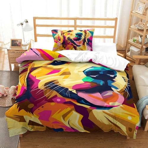 Housse de couette imprimée 3D chien pour créer un cocon douillet de chambre d'enfant