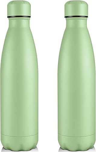 Miniatura 30 de Volhoply Botellas de agua aisladas de 25 onzas, paquete de 1/2/4, termo de acero inoxidable de doble pared que mantiene el frío y el calor, botella