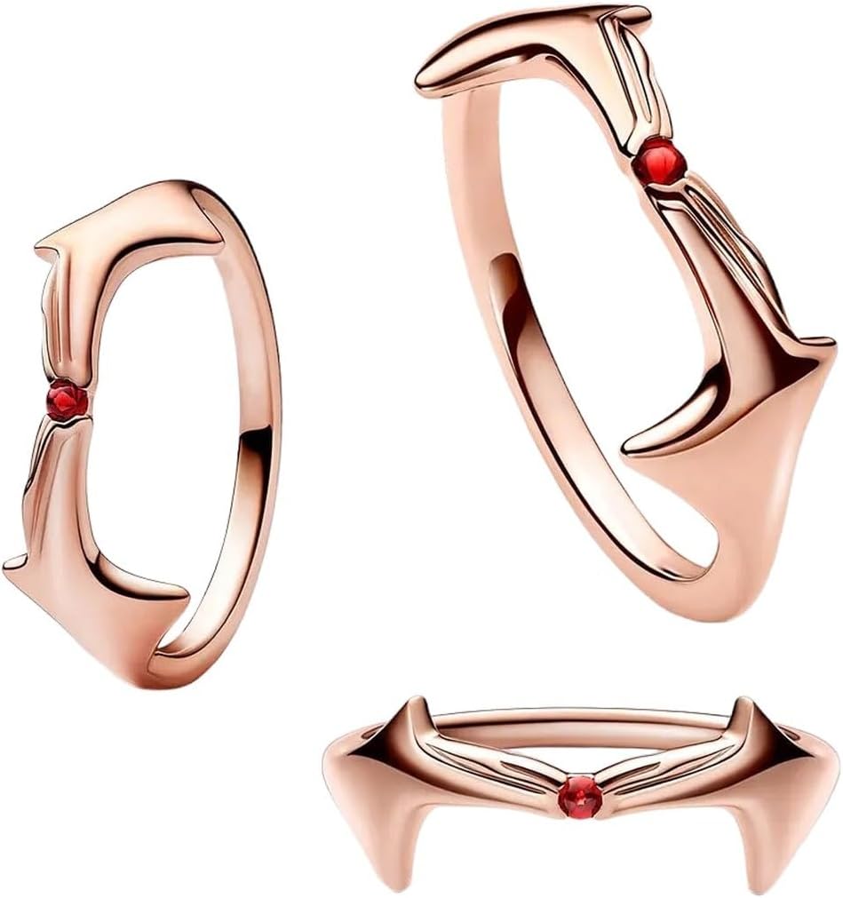 KIOLOEAW New 2024 Real 925 Sterling Silver Ring Scarlet