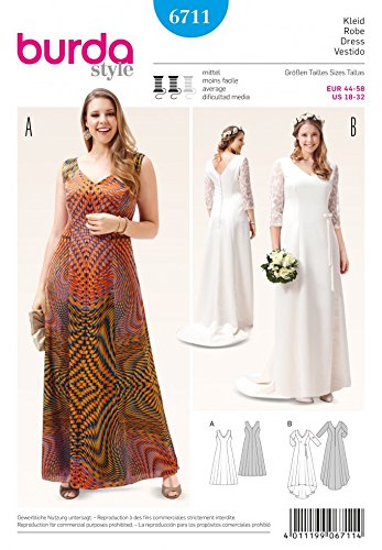 Burda, Cartamodello per vestito e abito da sposa