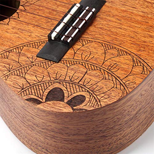Handcrafted Sunflower Series Ukulele with 4 Nylon Strings Mahogany Body Rosewood Fingerboard Small Guitar Instrument Beginners Starter Kit - Les Beatles, Paul McCartney, John Lennon, RIngo Starr, George Harrison Handcrafted Sunflower Series Ukulele with 4 Nylon Strings Mahogany Body Rosewood Fingerboard Small Guitar Instrument Beginners Starter Kit – Image 7
