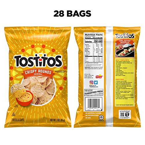 Tostitos, Crispy Rounds Tortilla Chips, 3 Ounce (Pack of 28) - Thumbnail 5