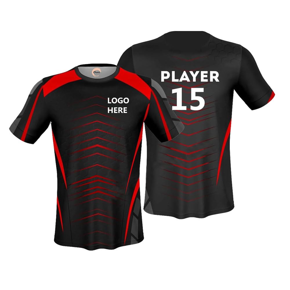 Khaos Customised Active Sports Wear Multicolor Adult Jersey Men and Women Football Volleyball Cricket Basketball Swimming - Personalised T Shirt-picture-47