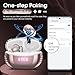 Wireless Earbuds Bluetooth 5.4 Headphones Premium Sound Ear Buds with ENC Noise Cancelling, 48H Playback in Ear Earphones with LED Display, IPX7 Waterproof Earbuds for iOS Andriod Sport, Rose Gold