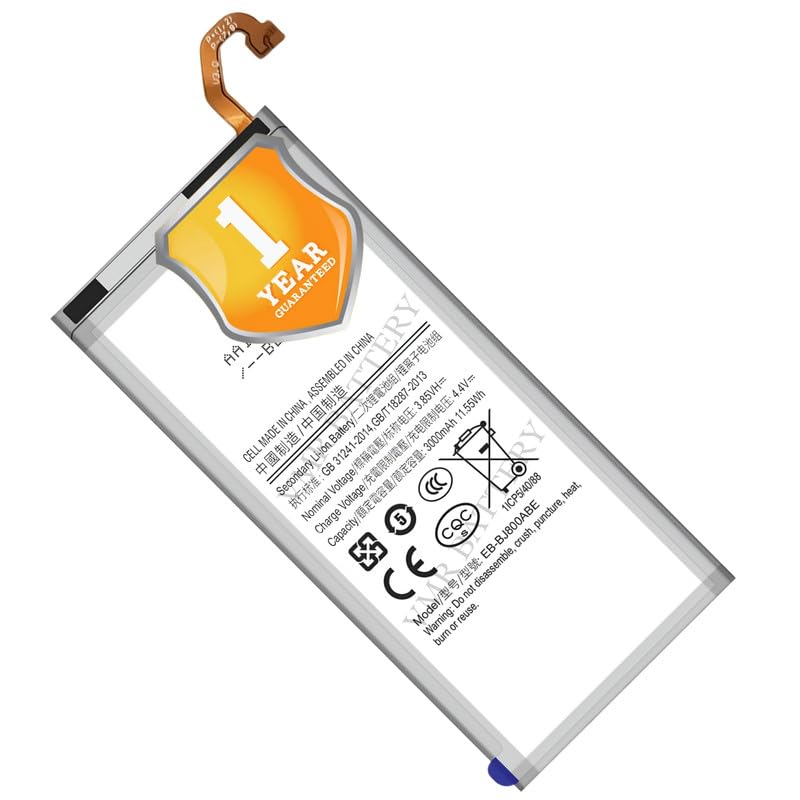 Image of Original EB-BJ800ABE Battery Compatible for Samsung Galaxy A6 (2018) SM-A600F | J6 (2018) SM-J600F | On6 (SM-J600GF) - (3000mAh) - 1 Year Warranty K7