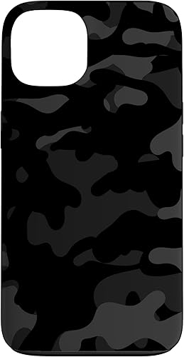 Funda de camuflaje militar para iPhone 13 Militar Negro Midnight Camouflage Cool American Army Camo