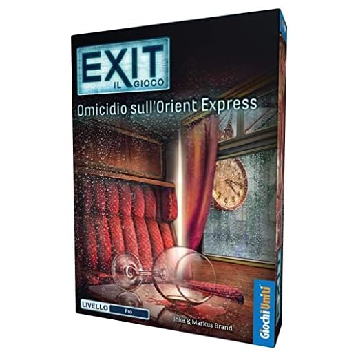Giochi Uniti - Exit Omicidio sull'Orient Express, Excape Room, 1-4 Giocatori, 12+ Anni, Edizione italiana,GU633