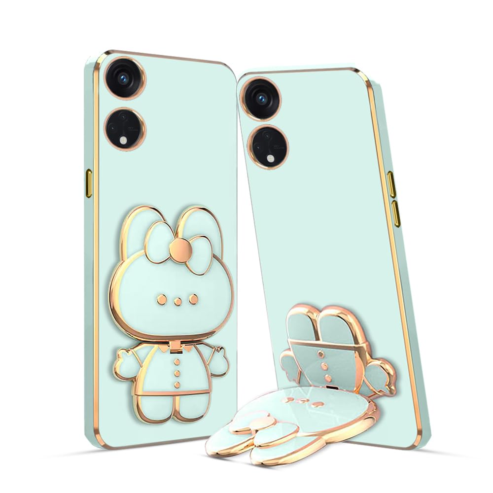 KARWAN®️ 3D Cat Back Case and Cover with Stand Compatible for Oppo Reno 8T 5G| Stand and Mirror|Camera Protection|Electroplated|Folding Stand-Mint (B0CCLFHX2P) Amazon Price History, Amazon Price Tracker