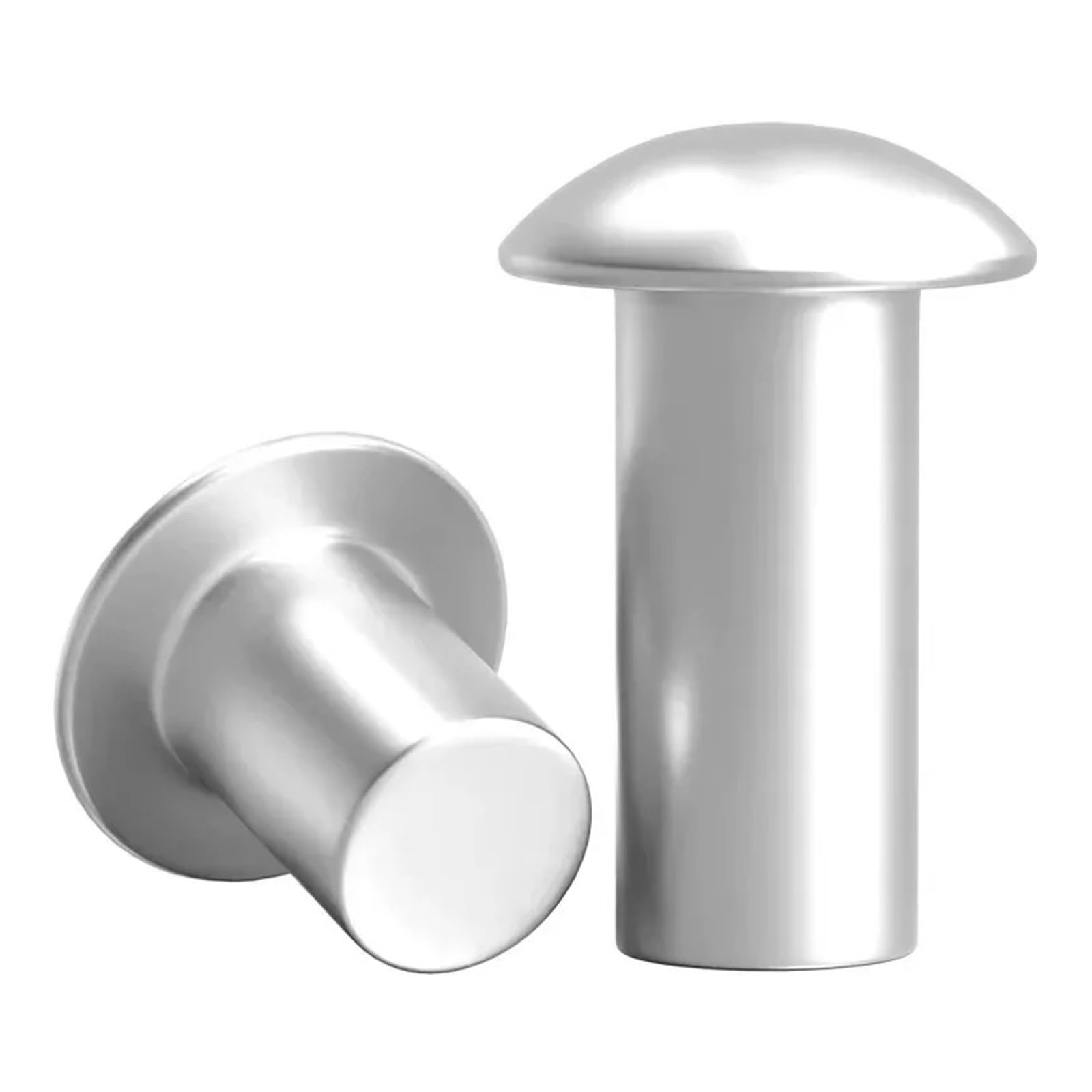 Round Head Solid Rivets, GB867 Aluminum Round Head Self-Plugging Hand Knock Rivet, M2-M6, 5-30mm, Pack of 340(M4 (50pcs),30mm)