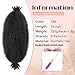 8 Packs Springy Afro Twist Hair Pre-Separated 16 inch Afro Twist Hair Marley Twist Braiding Hair Soft Locs Crochet Twist Hair Extensions For Women (1B#, 16 inch (Pack of 8))