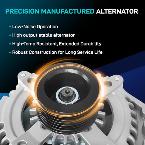 Image of New Alternator Compatible with Toyota 2010-2015 Tacoma, 2003-2009 4Runner, 4.0L, 12V 130A CW, 1042103470 104210-3471 104210-4870 11139N
